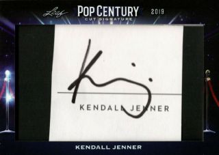 Kendall Jenner 2019 Leaf Metal Pop Century Cut Signature Auto 1/1? Model