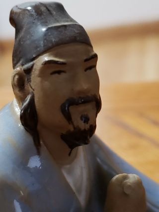 Vintage Chinese Mud Man Scribe Figurine CHINA 5