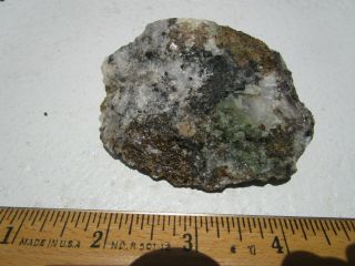 Fluorescent mineral rock Franklin Jersey calcite willemite Unkn daygreen C21 3