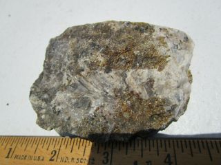 Fluorescent mineral rock Franklin Jersey calcite willemite Unkn daygreen C21 4