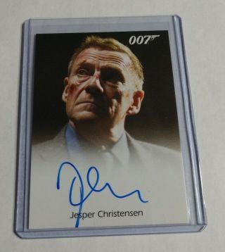 Jesper Christensen As Mr.  White - 2015 007 Quantum Of Solace - Autograph -