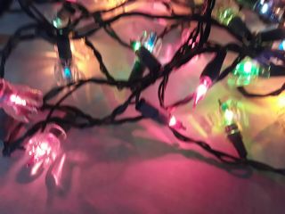 Vintage Christmas Tree Lights - Flower Petal - 100 ct white 50 ct color blinking 4