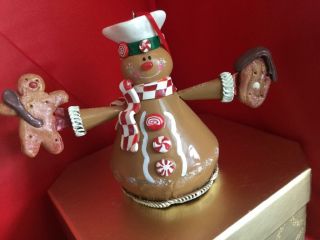 Gingerbread Man Baker Christmas Ornament