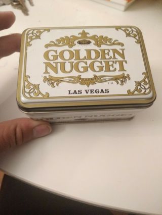 Golden Nugget Casino Tin.  Only Tin Box.  No Cards.
