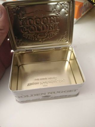 Golden Nugget Casino Tin.  Only tin box.  No cards. 2