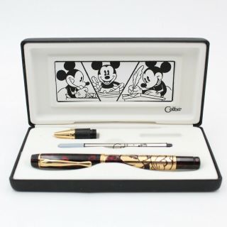 Disney Mickey Mouse Colibri Metal Fountain Pen With Case