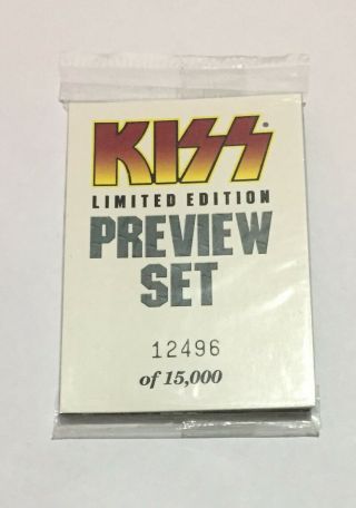 Kiss Limited Edition Preview Set Of 9 Trading Cards 1997 Cornerstone