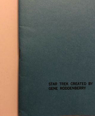 Star Trek IV The Trial Of James T.  Kirk by John L.  Flynn 1984 Fanzine 200 of 500 2