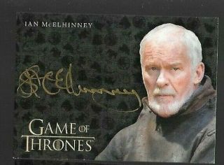 Ian Mcelhinney Game Of Thrones Autograph Card Valyrian Steel Ser Barristan Selmy