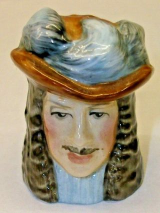 A Francesca Hand Painted Character Head Bone China Thimble - - Charles Ii - -