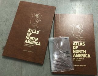 National Geographic Atlas Of North America 1985 - 1987 Reprint,  Magnifier,  Great