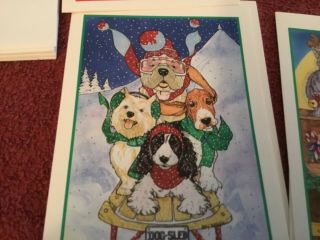 Dog and Cat Christmas Greeting Cards 3