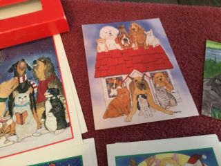 Dog and Cat Christmas Greeting Cards 5
