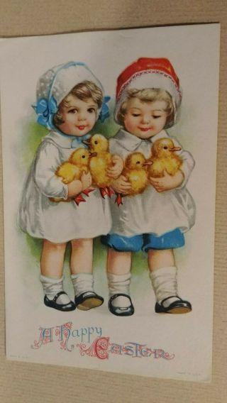 1926 Happy Easter Postcard,  Sent In Envelope To Elpha Brabhan Belpre Ohio