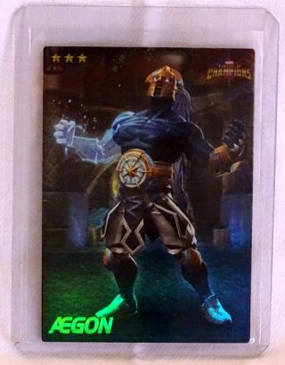 Rare Aegon Foil Series 1 Marvel Contest Of Champions Dave & Buster 