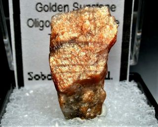 Minerals : Golden Sunstone (oligoclase With Hematite Xtl Inclusions) From India