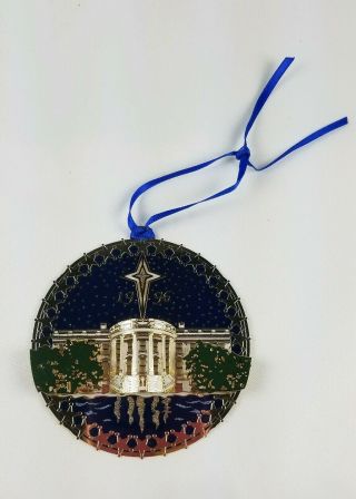 1996 Us Secret Service Christmas At The White House Ornament Loose No Box