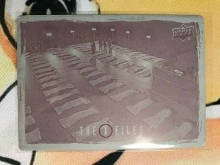 2018 The X - Files Ufos And Alien Edition Magenta Printing Plate 1/1 S4 Ep17