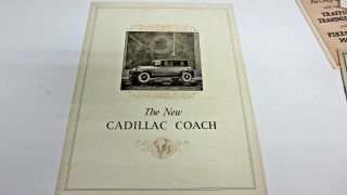 1925 Cadillac Coach Sales Brochure