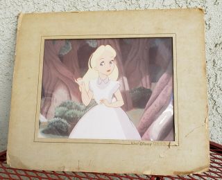Vtg Walt Disney Classics Disneyland Alice In Wonderland Cel
