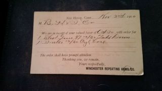 1900 Haven Connecticut Advertising Postcard Winchester Repeating Arms Co