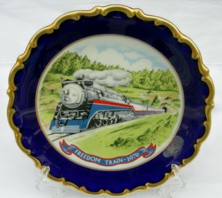 Railroad China - 1975 - 76 American Freedom Train Collector Plate By Lindner