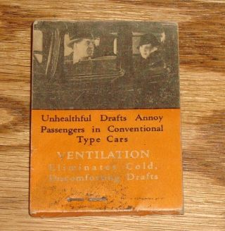 1933 - 1934 Gm Fisher Body No Draft Ventilation Flip Book Brochure Chevrolet