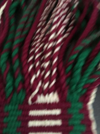Vintage Navajo Native American Hand Loom Woven Wool Ceremonial Sash Belt 63 