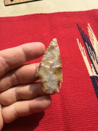 Indian Artifacts / Fine Ohio Color Hopewell Point / Authentic Arrowheads