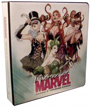 Women Of Marvel Series Two 3 - Ring Binder Album W/ Promo Card