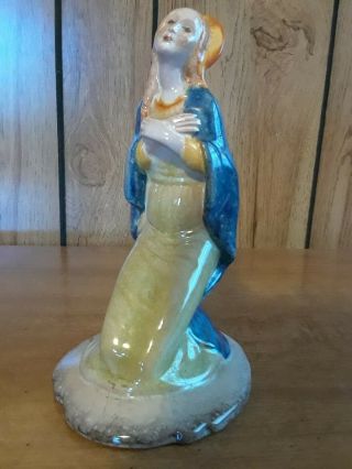 Vintage Porcelain / Ceramic Praying Virgin Mary Madonna Figurine Germany 1904