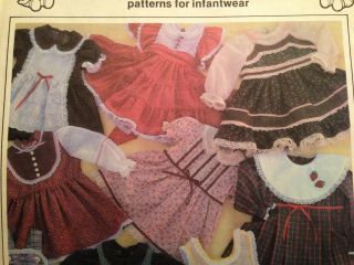 Vintage Sunrise Designs Pattern Infant Wear Girls Toddler Wardrobe Dresses 1981 2