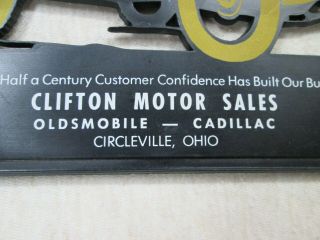 Vintage,  Advertising License Plate,  Clifton Motor Sales,  Circleville,  Ohio 2