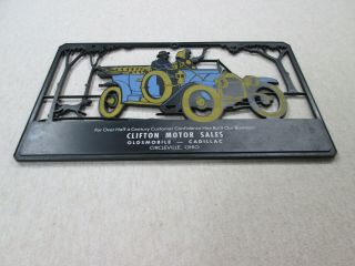 Vintage,  Advertising License Plate,  Clifton Motor Sales,  Circleville,  Ohio 3