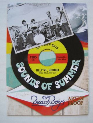 2013 Panini Beach Boys 50th Anniversary Sounds Of Summer Artist Proof 8 99/99