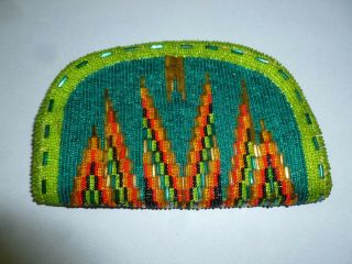 Native American Indian Beaded Coin Womens Purse Shoshone Bannock Vintage 70s 3