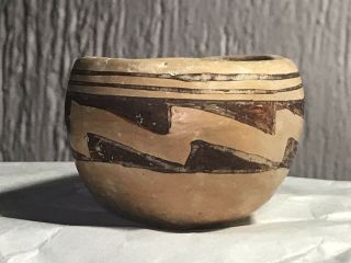 Estate Old Hopi Pueblo Indian Pottery Miniature Polychrome Bowl 3