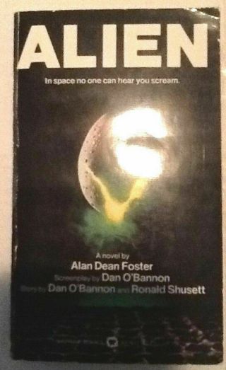 Alien By Alan Dean Foster Vintage 1986 Paperback Book Film Novelization 1st Ed.