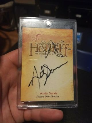 The Hobbit The Desolation Of Smaug Auto Card - Andy Serkis - 2nd Unit Director
