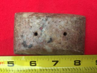 Puddin Stone Hump Back Gorget - Birdstone Bannerstone Arrrowhead Artifact