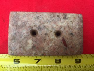 Puddin Stone Hump Back Gorget - Birdstone Bannerstone Arrrowhead Artifact 2