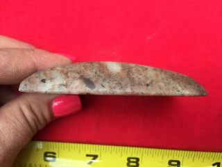 Puddin Stone Hump Back Gorget - Birdstone Bannerstone Arrrowhead Artifact 3