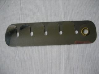 Vintage Hinged Metal Mirror Steel Button Cleaning Board - 5 Slot 5