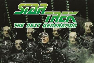Star Trek: The Next Generation 1997 Playmates Borg Action Figures Promo Poster