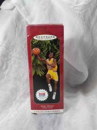 Hallmark Keepsake Ornament,  Collector’s Series,  Hoop Stars Magic Johnson Lakers