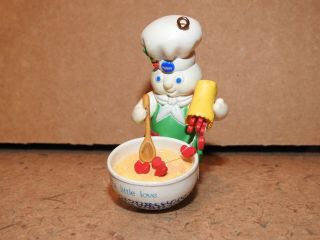 1997 Always Add A Little Love Ornament Pillsbury Dough Boy Hearts Baker