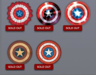 Topps Marvel Collect Digital Trader Wield The Shield Wave 1,  Award Card Set