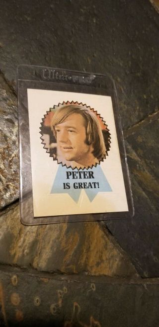 Peter Is Great Vintage 1967 Donruss The Monkees Badge Sticker Trading Card