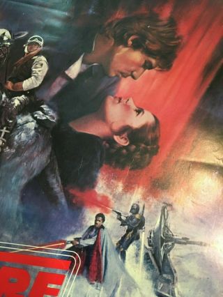 Star Wars THE EMPIRE STRIKES BACK 1980 Movie Poster RARE Red Lettering 2
