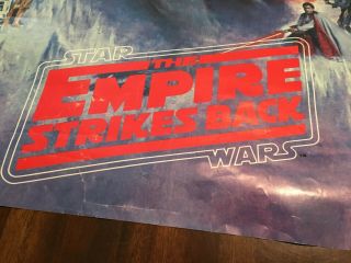 Star Wars THE EMPIRE STRIKES BACK 1980 Movie Poster RARE Red Lettering 4